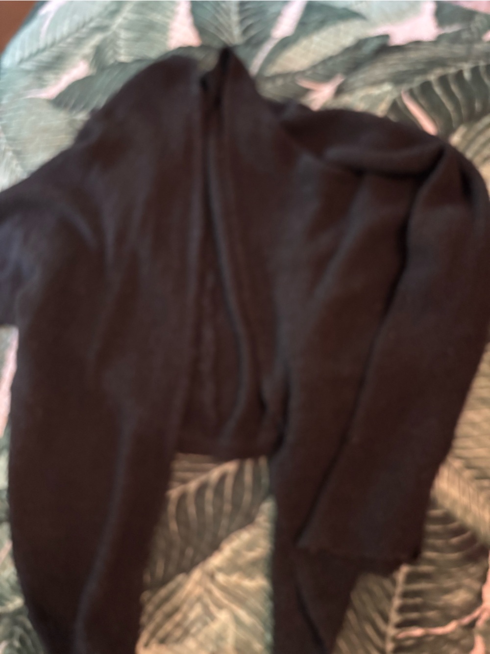 Brandy Melville Black Open-Front Cozy Cardigan